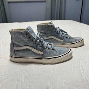 Vans Unisex SK8-HI Tapered Shoes Acid Wash Denim